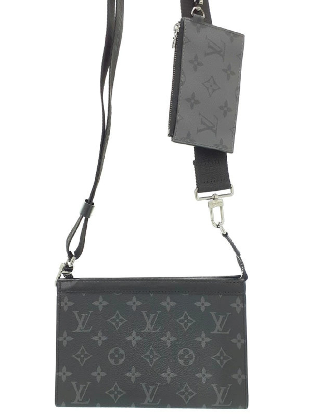 Louis Vuitton Monogram Eclipse Black Gaston Wearable Wallet Shoulder Bag